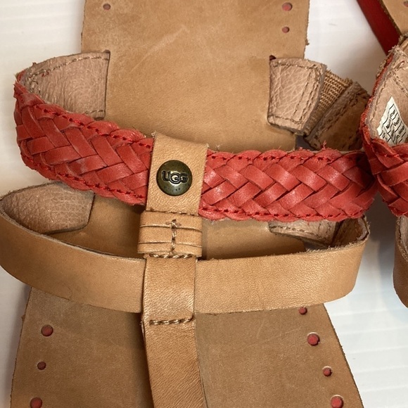 Ugg Leather Sandals Flip-Flops Sz 11 - Picture 2 of 7